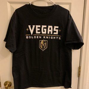 NHL Las Vegas Golden Knigjts Black T Shirt Mens Size Large